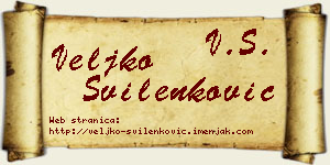 Veljko Svilenković vizit kartica